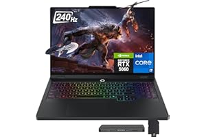 Lenovo Legion Pro 5 16" WQXGA 240Hz Gaming Laptop, Intel i7-14650HX, GeForce RTX 5060, 16GB DDR5, 2TB Storage(1TB SSD+1TB Doc