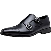Jousen Dress Shoes for Men Monk Strap Loafers for Men