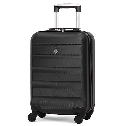 Aerolite Leichtgewicht ABS Hartschale 4 Rollen Handgepäck Trolley Koffer Bordgepäck Reisekoffer Gepäck, easyJet, Lufthansa, J