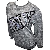 Victoria's Secret Pink Everyday Lounge Campus Sweatshirt Crew Neck Color Marl Gray Size X-Small New