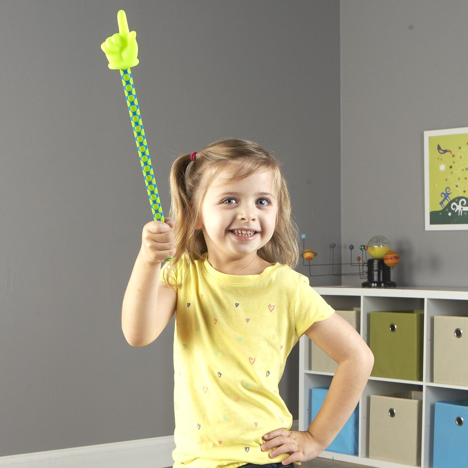 Learning Resources Patterned Hand Pointers, Homeschool, Classroom Helper, Assorted Colors, Set of 3, Ages 3+: Toys & Games