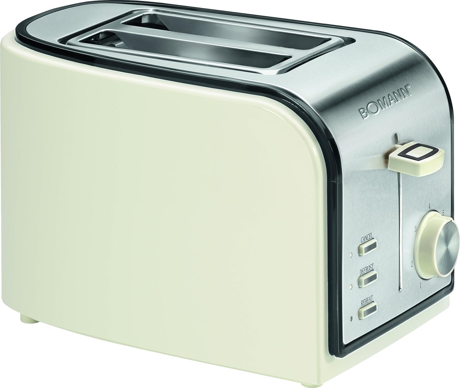 Bomann TA CB Tostadora de ranuras funciones calienta panecillos W color crema