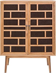 Rebecca Mobili Aparador marrón, Muebles para el salón, 2 Puertas