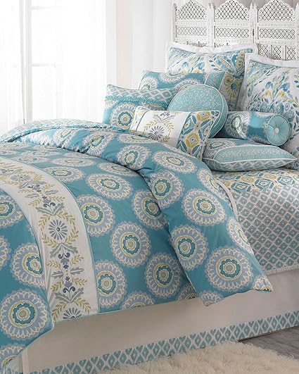 Amazon Com Dena Home Azure Sky Cotton Comforter Collection Twin