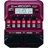 Zoom B1 Four Bass Multi-Effects Processor with 70+ Effects &amp; Amp Modeling | Looper, Rhythm Section, Tuner, Battery Powered
