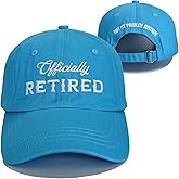 Giavuwn Officially Retired Hat for Men Women Ritirement Gift, Embroidered Not My Problem Anymore Baseball Cap