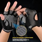 Flintronic Gym Gloves Breathable Microfiber Padded Palm Non-Slip Training Gloves view 2