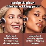 e.l.f. Camo Liquid Bronzer & Contour Duo Brush Dual-Ended Face Makeup Brush view 3