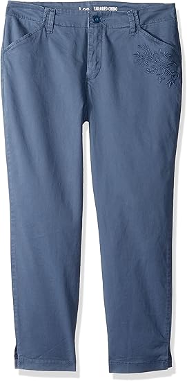 lee women's eased fit tailored chino pant