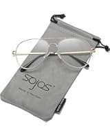 SojoS Cat Eye Mirrored Flat Lenses Street Fashion Metal