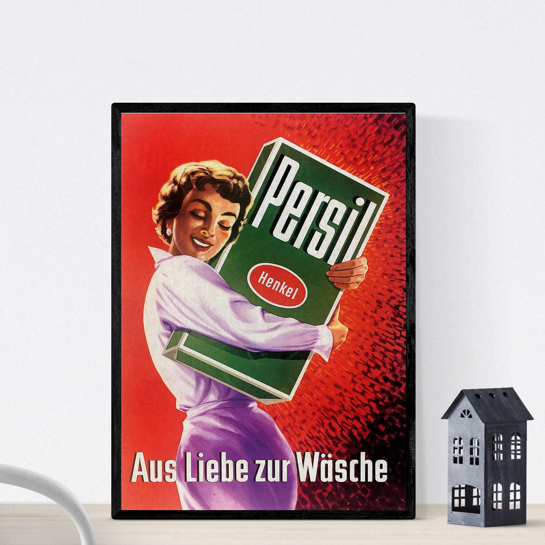 Nacnic Vintage Poster Persil ad Vintage 50s .. Size A4