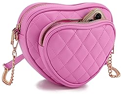 lola mae Heart Shape Satchel Crossbody Purse for