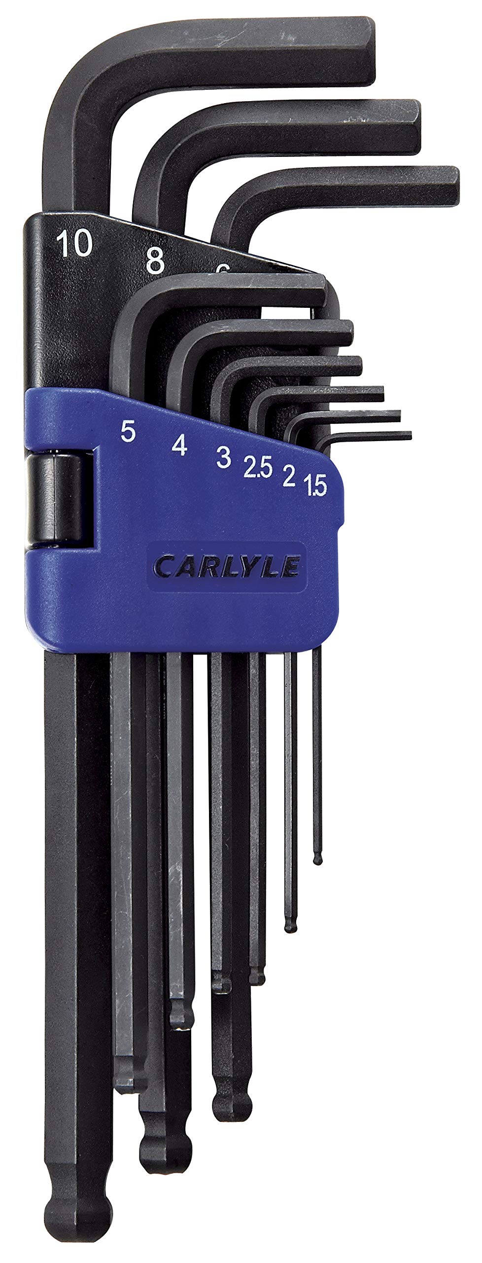 Carlyle Hand Tools Hex Key Set - Ball Long Magnetic - Metric