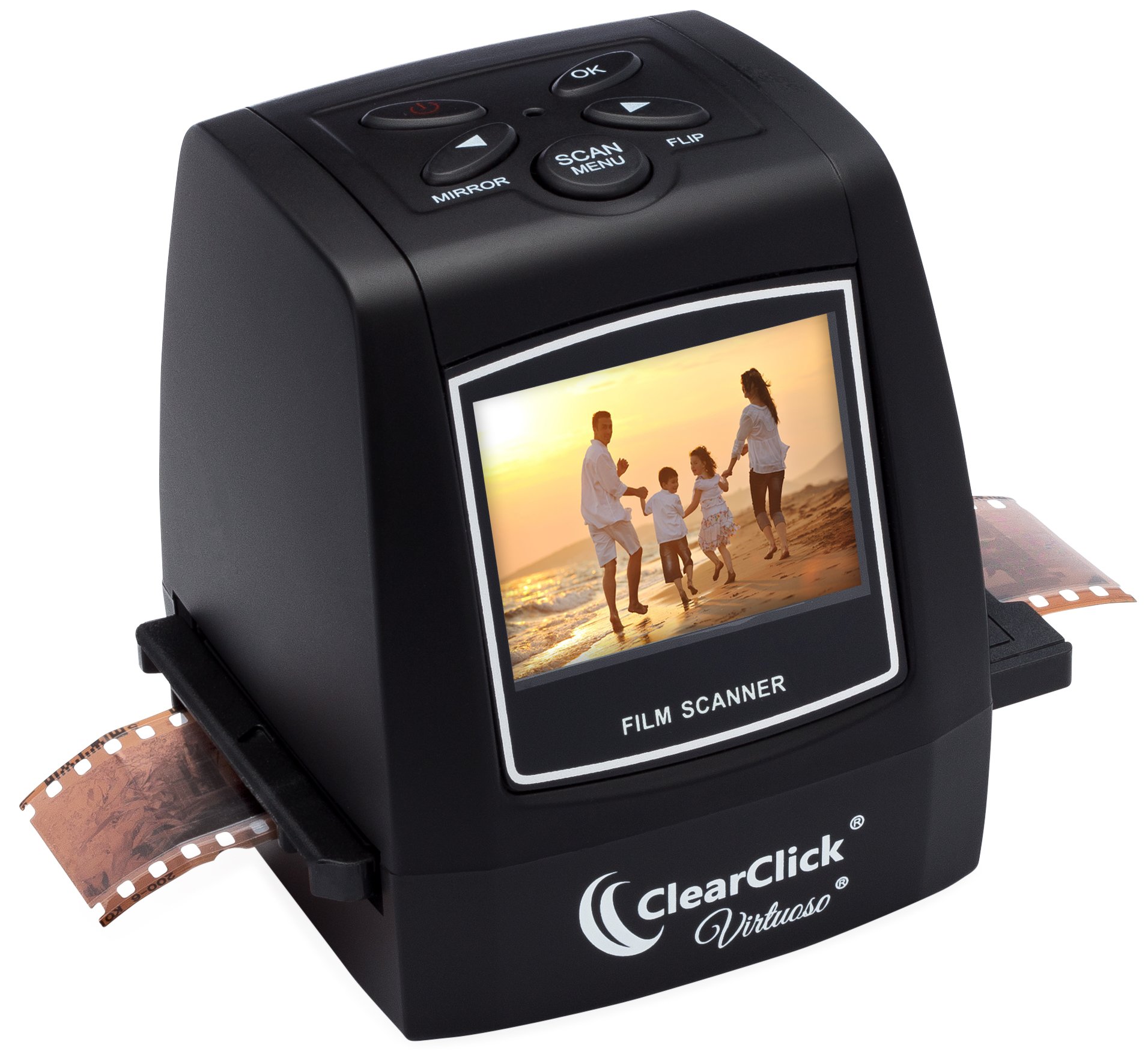 ClearClick 22MP Virtuoso Film & Slide Scanner with PhotoPad Software & 8 GB Memory Card - Convert 35mm, 110, 126, Super 8 Film To Digital by ClearClick