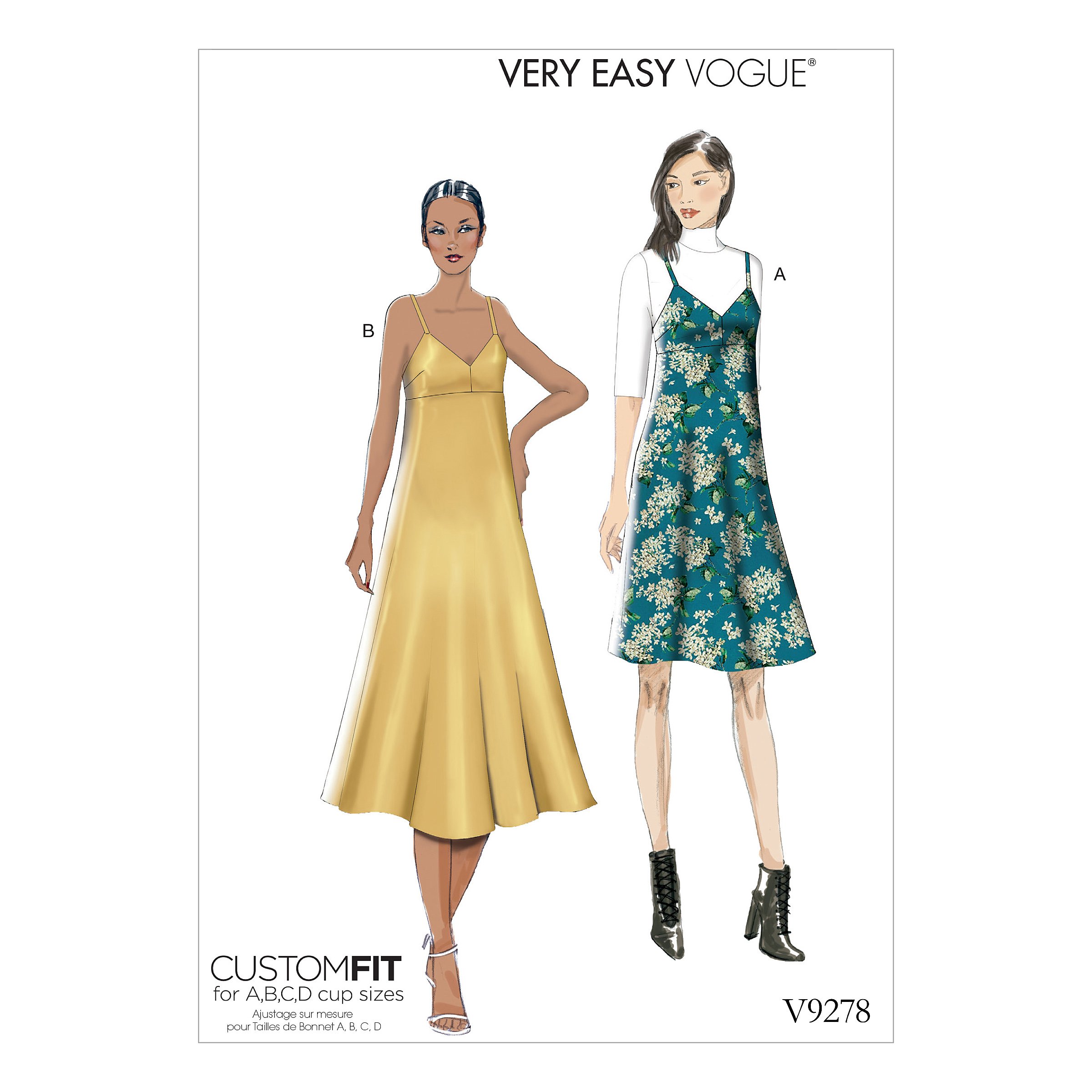 Vogue Patterns Misses Dress, Tissue, Multi-Colour, 15 x 0.5 x 22 cm
