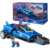 Paw Patrol Mighty Movie Chase&rsquo;s Mighty Transforming Cruiser &amp; Figure | 12-Inch Long Police Cruiser, Transforms Into Rescue Mode, Lights &amp; Music, Chase Figure, Kids Toys for Boys &amp; Girls Ages 3+
