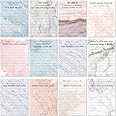 Funny Notepads with Sayings Sticky Funny Office Supplies to Do List Sarcastic Work Assorted Notepad for Workers, 12 Designs, 3 x 3.93 Inch(Marble Style)