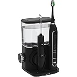 Waterpik CC-01 Complete Care 9.0 Sonic Electric Toothbrush + Water Flosser, Black, 9 Piece Set