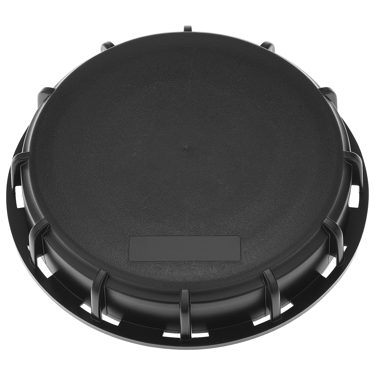 Photo 1 of QWORK Black 6" Solid Cap Compatible with Mauser IBC Tote - High Density Polyethylene (HDPE) - Industrial-Grade Secure Seal - Resistant to Impact and Harsh Chemicals