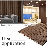 Art3d Wood Slat Acoustic Panels 4pcs Dark Walnut 47.2x23.6in 2.88m2 view 3
