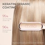 TYMO Hair Straightener Brush UK 2-in-1 Anti-Scald 5 Temp Settings 130-210C Peach view 7