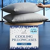 SLEEPHORIA Cooling Pillow Cases - BreezeWeave King Size Set of 2 Pillowcases for Hot Sleepers & Cool, Deep Rest - Cloud Soft, Silky Smooth, Ultra Durable, Easy Care, Hidden Zipper (Dark Grey)
