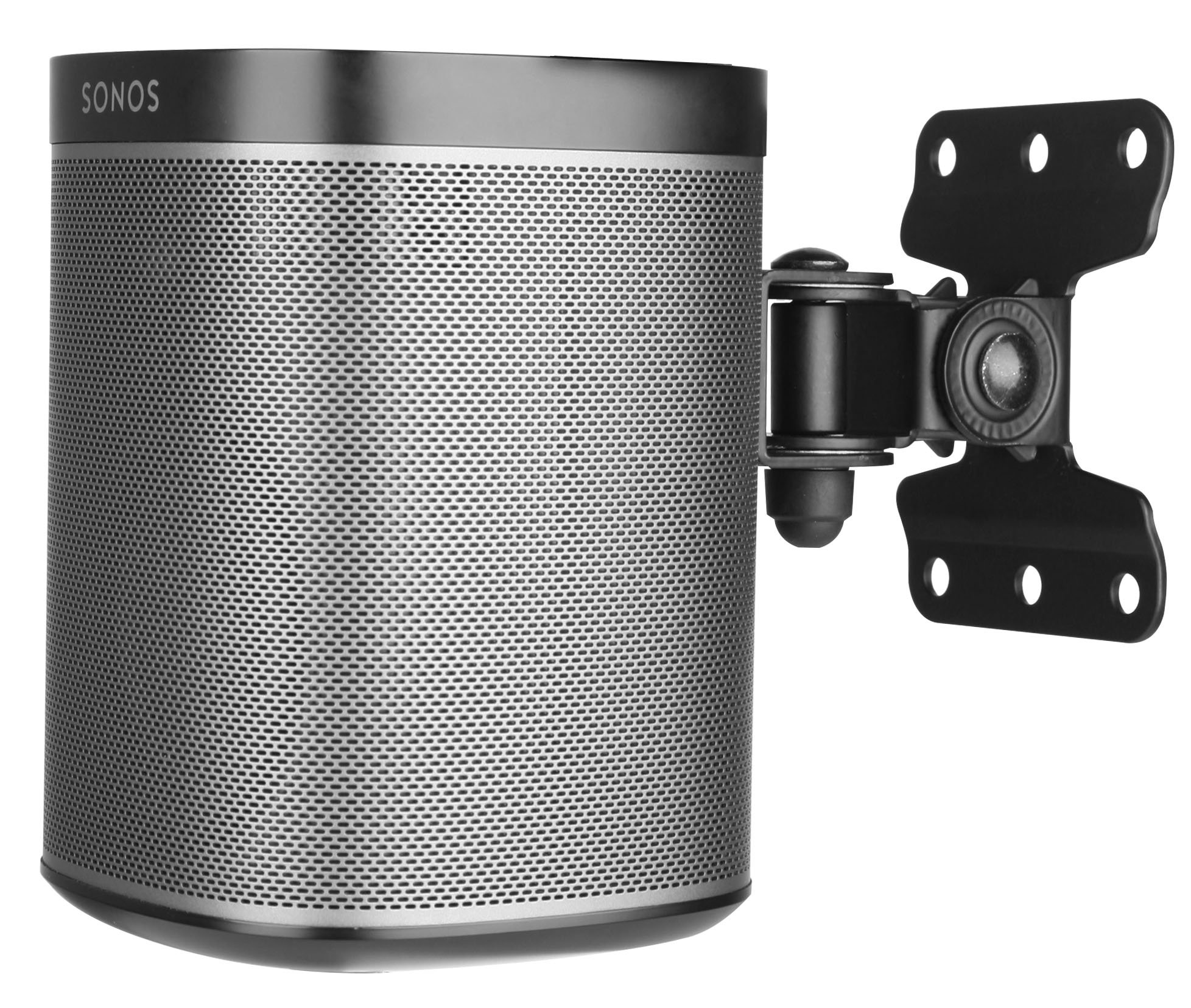 Allcam WSP1B Sonos play1 wall mount bracket for Sonos Play One speaker w/tilt and swivel in Black