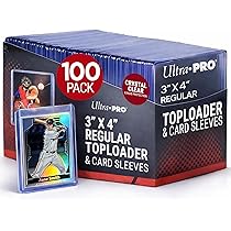 custom size card sleeves Ultra Pro 100 Pcs Soft Card Sleeves, 2 5/8 x 3 5/8-Inches, Protective  Sleeves