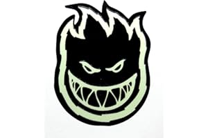 VATH Spitfire Flame Head Glow in The Dark Sticker 60mmW x 80mmH / 3 1/8" Hx 2 5/8" W [C55]