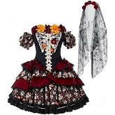 haikyuu Women The Day of Dead Dress Skeleton Skull Costume Cosplay Gothic Halloween Dress Up