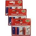 Faber-Castell Grip 2001 PVC Free Eraser Toppers Eraser Cap Eraser Top As an Eraser for Black Lead Pencils Or As Pencil Lead Protector Suitable for School Kids and Office (Total of 12 Eraser Caps)