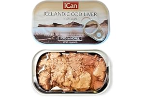 Ican Icelandic Wild Cod Liver Product of Iceland 4.06oz