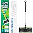 Swiffer Sweep and Mop Deluxe, 2-in-1 Floor Mopping and Sweeping Kit, Kit Includes 1 Sweeper Device, 5 Heavy Duty Dry Sweeping