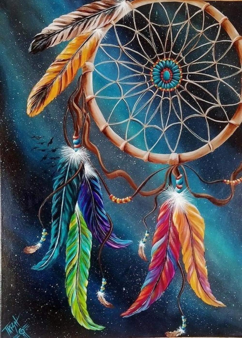Diamond Painting Dream Catcher and Animals Paint by Numbers Kits for Adults Kids