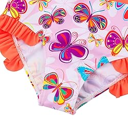 Girls One Piece Long Sleeve Swimsuit Rashguard