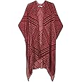 Moss Rose Women's Beach Cover up Swimsuit Kimono with Bohemian Floral Print, Loose Casual Resort Wear