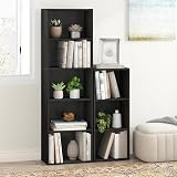 Furinno LUDER 5-Cube Bookshelf Bookcase Blackwood 9.4 x 15.8 x 52 view 2