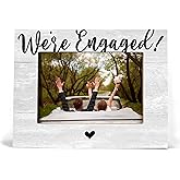 XDFVL Engagement Gifts for Couples, Engagement Picture Frame, We've Engaged, Newly Engaged Wedding Gifts for Boyfriend Girlfriend, Photo Frame 8x10