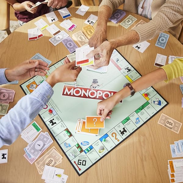 MONOPOLY GAME, FAMILY BOARD GAMES FOR 2 TO 6 PLAYERS & KIDS AGES 8 AND UP, INCLUDES 8 TOKENS (TOKEN VOTE EDITION)