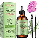 Rosemary Oil for Hair Growth(60ml), Rosemary Essential Oil, Nourishes Scalp, Stimulates Hair Growth, 100% Pure Natural Rosema