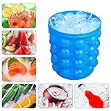 Besmon Ice Bucket, Large Silicone Ice Bucket & Ice