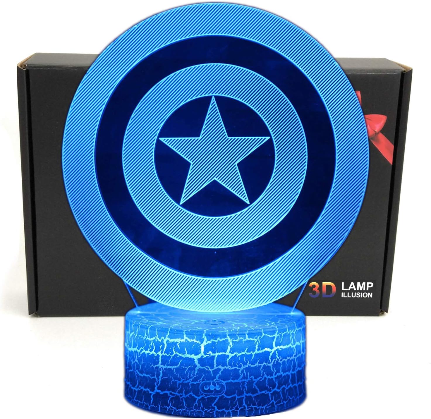 Night Light Table Lamp w/USB Power Cable (Captain America)