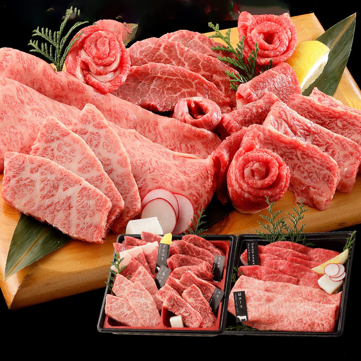 Mua Valentine's Day Unsweetened Gift Kuroge Wagyu Beef, 6 Types, 2Tier