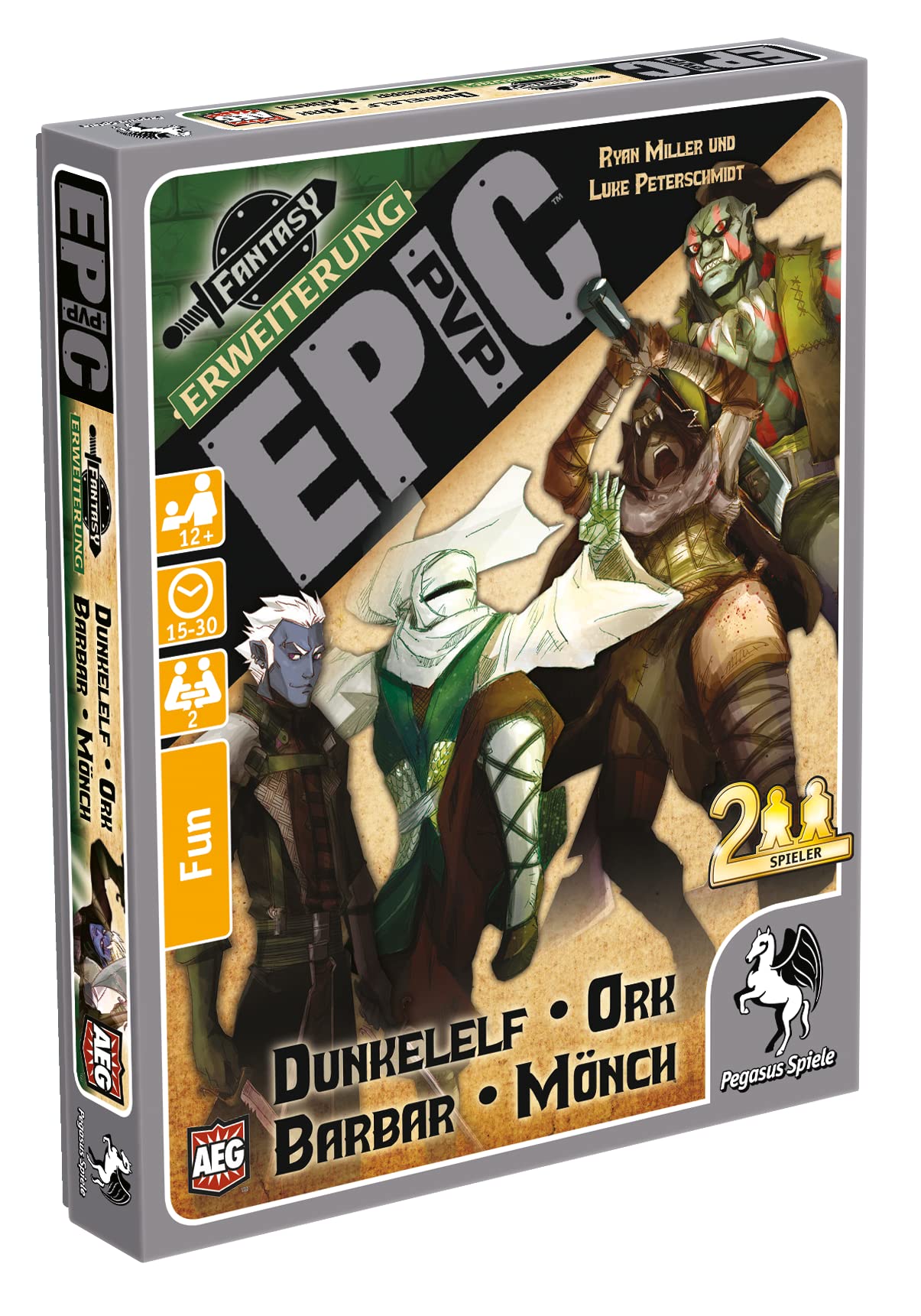 Pegasus Spiele 17282G - Epic PvP Dark Elf, Ork, Barbar and Monk