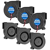 AITIAO 6PCS 5015 Blower Fan 5V DC Brushless Cooling