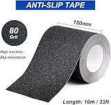 BOMEI PACK Black PVC Anti Slip Tape 150 mm x 10 m High Traction view 3