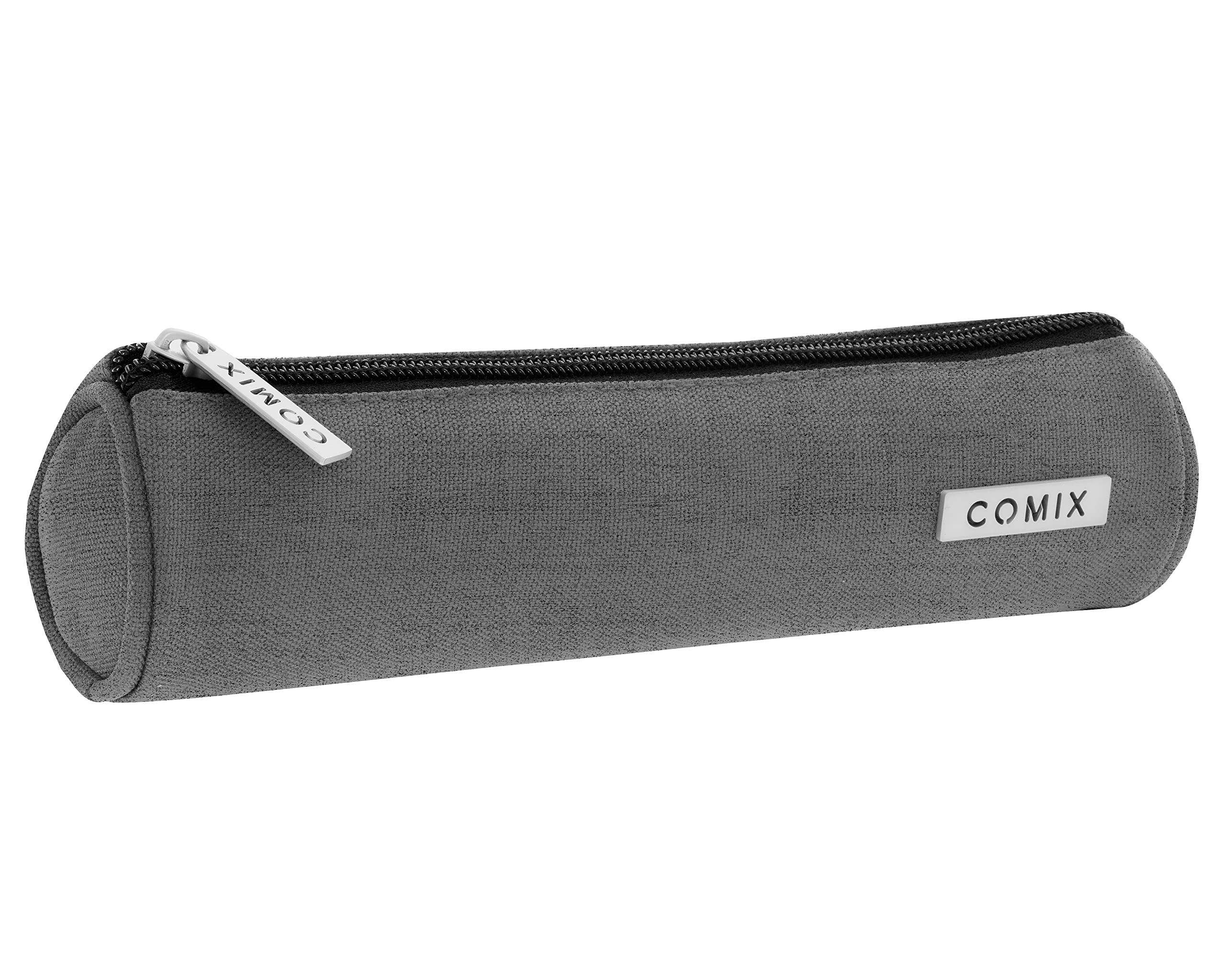 COMIX Tombolino Plain Pencil Case, Grey, Casual