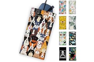 Einzelnn Sunglass Eyeglass Glasses Case Soft, Portable Travel Leather Soft Sunglasses Case Pouch Bag for Women Men