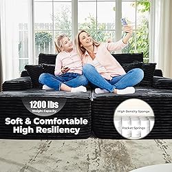 ovios 81" Oversized Sectional Double Lounge Chaise