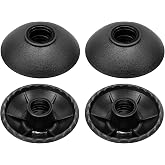 M METERXITY 4 Pack Trekking Pole Replacement Accessories 0.51 in ID, Black | Trekking Pole Baskets, Wear-resistant, Apply to Mud Ski Outdoor Climbing Sports